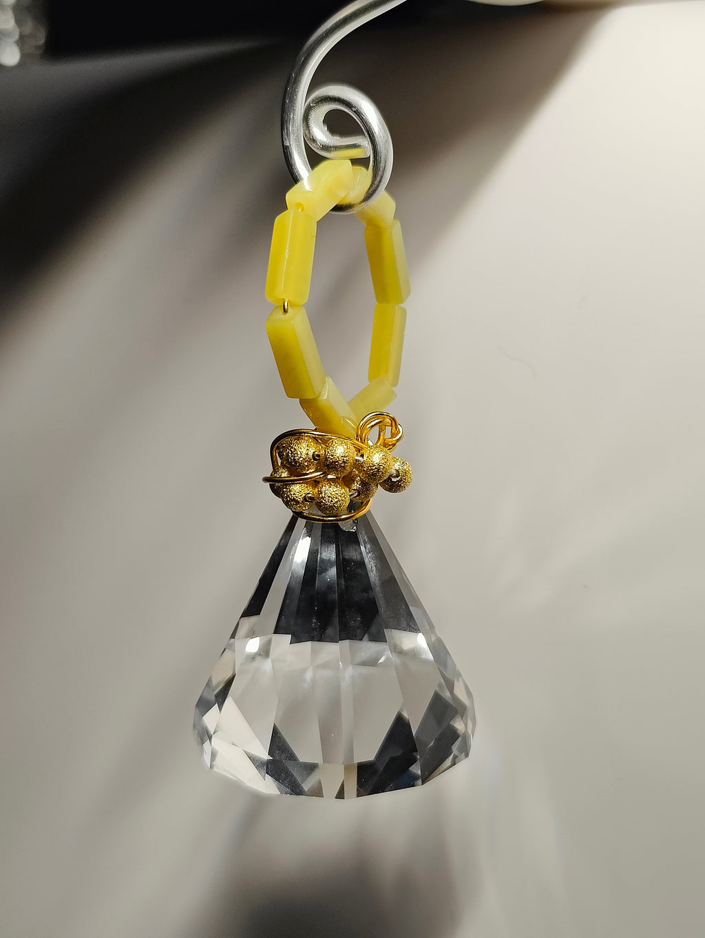 Jade and Crystal Ornament