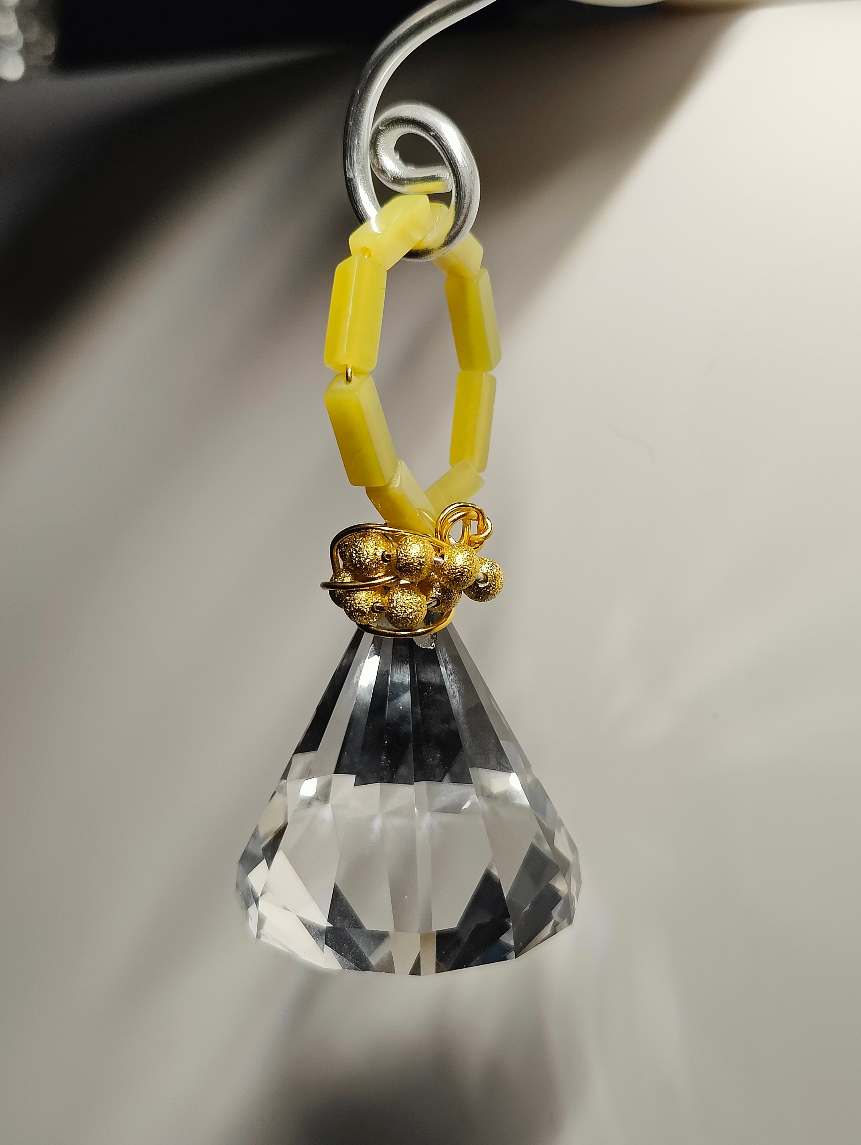 Jade and Crystal Ornament