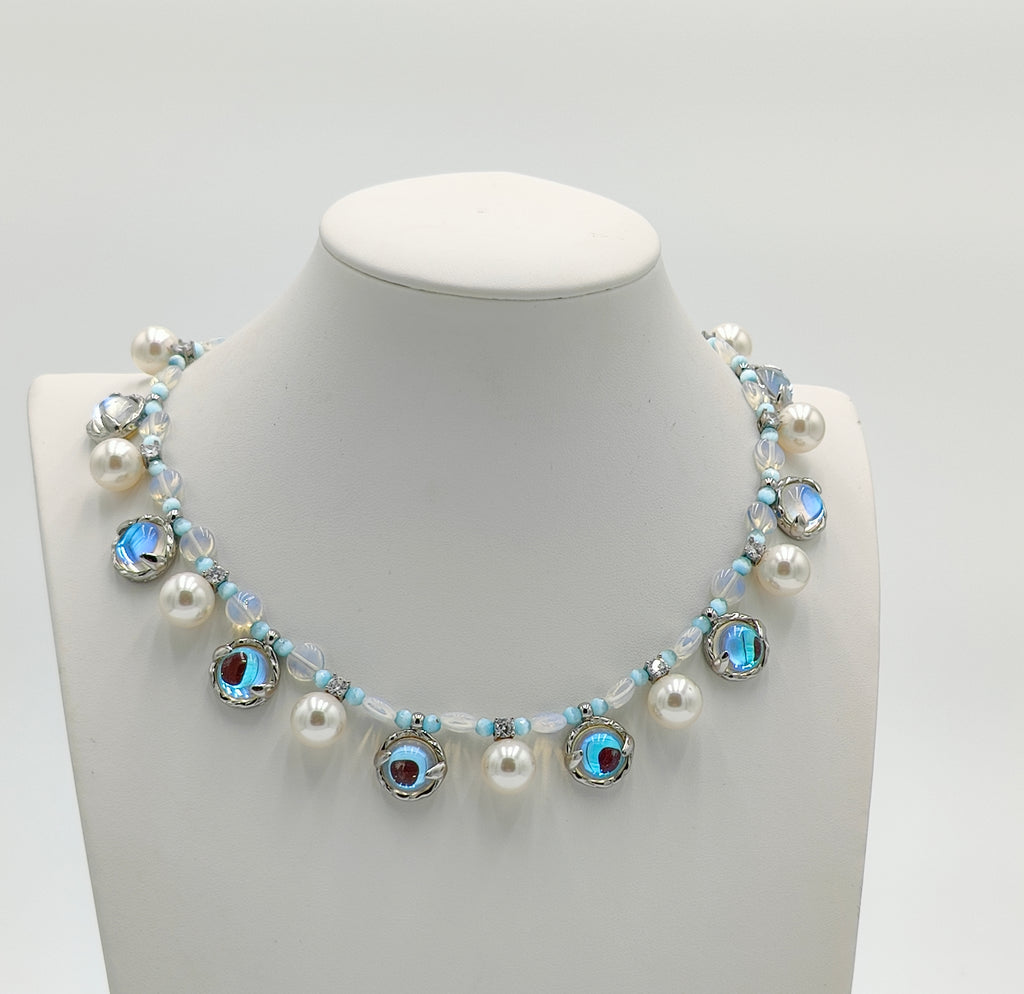 Moonstones and Pearls Necklace