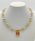 Golden Pink Necklace