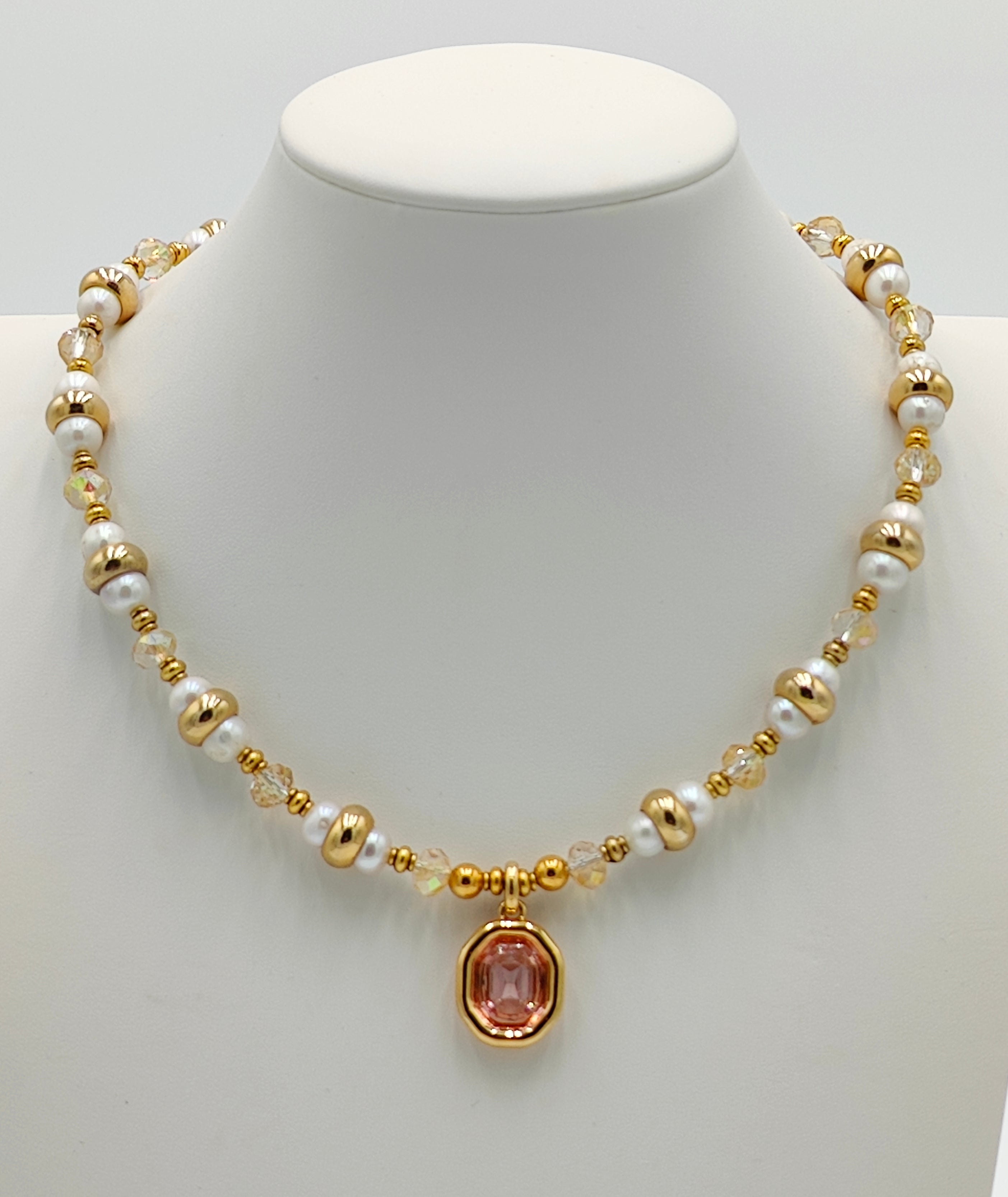 Golden Pink Necklace