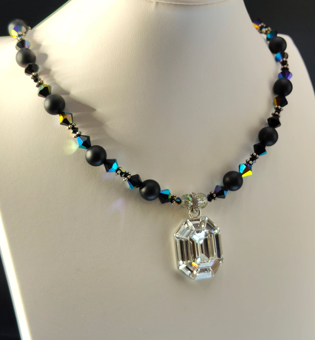 Crystal Pendant Black Brilliance