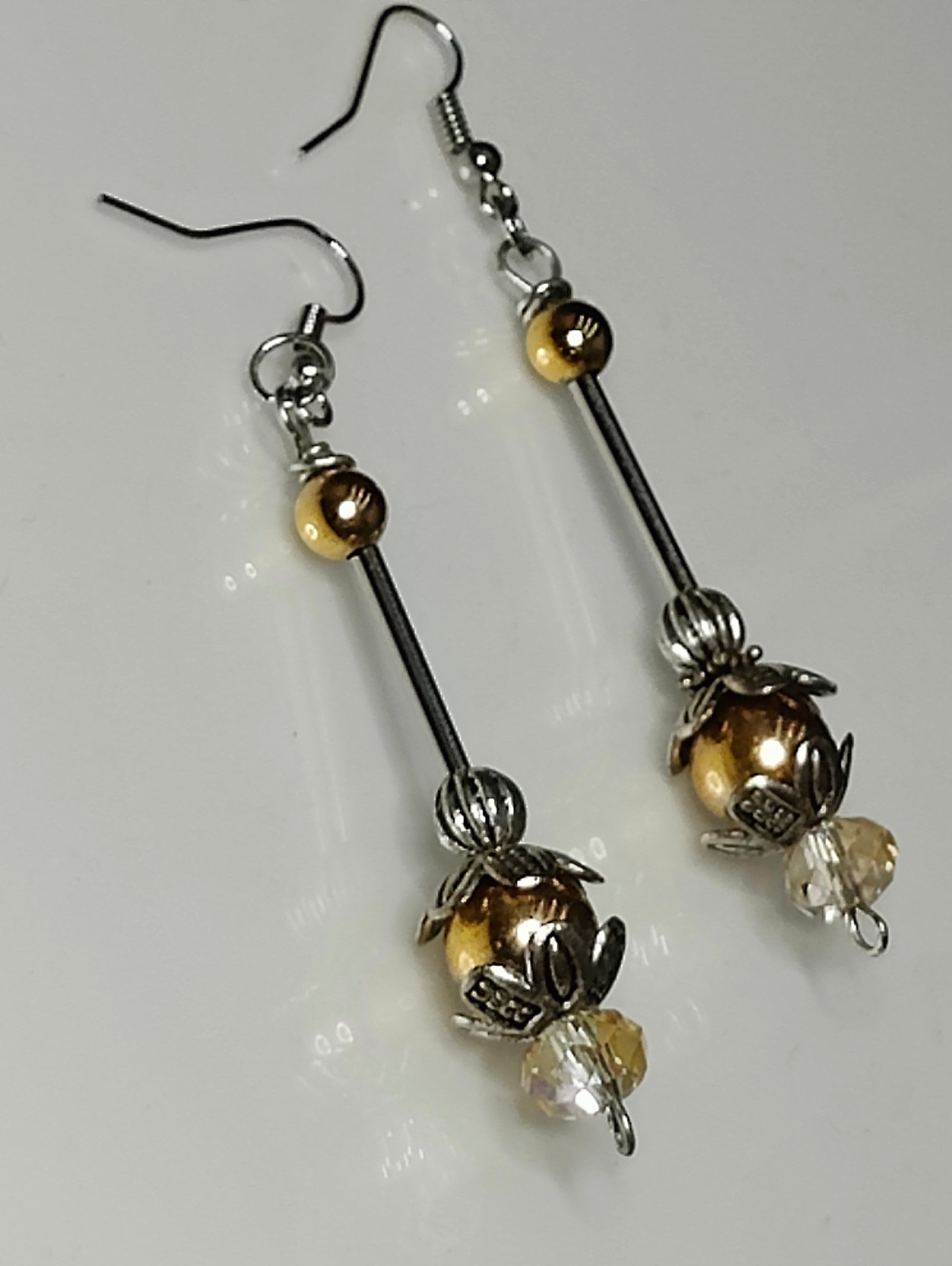 Copper Sparkle Earrings
